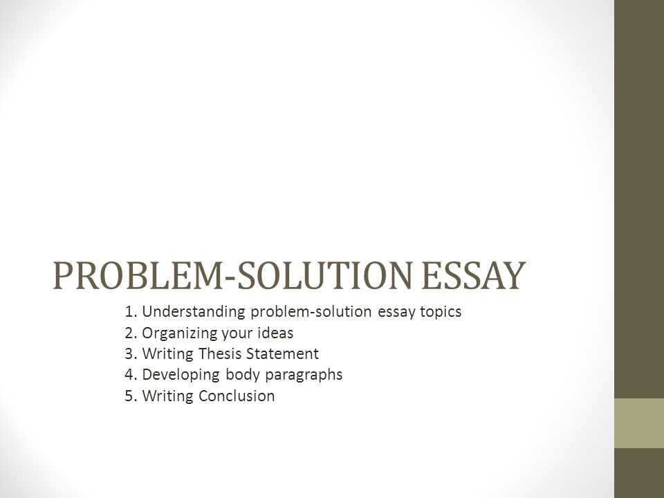 Assignment 2: Problem Solving essay